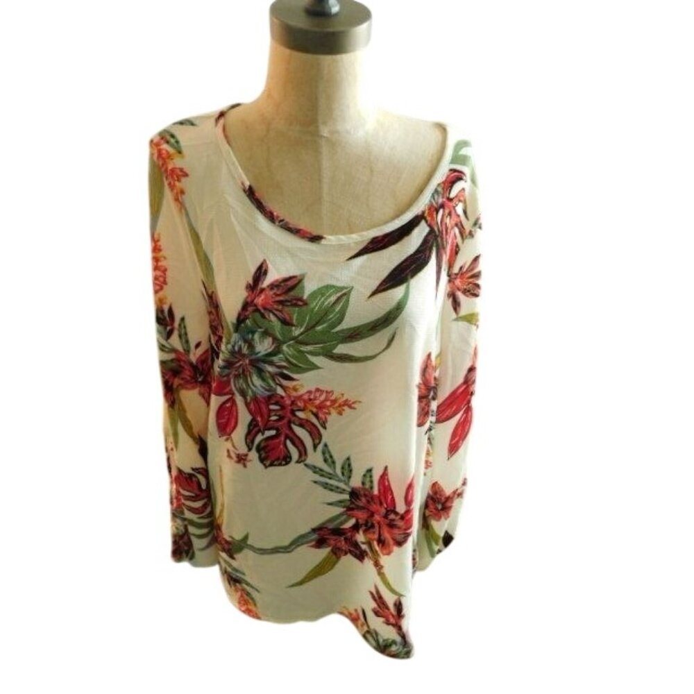 Daytrip Size XL Open Tie Back Boutique Elegant Blouse Top
